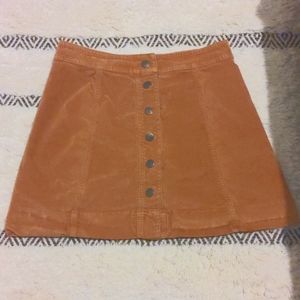 Madewell brown mini skirt